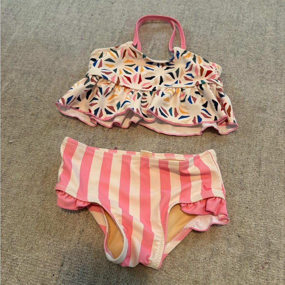 Pink Chicken baby Bikini Set